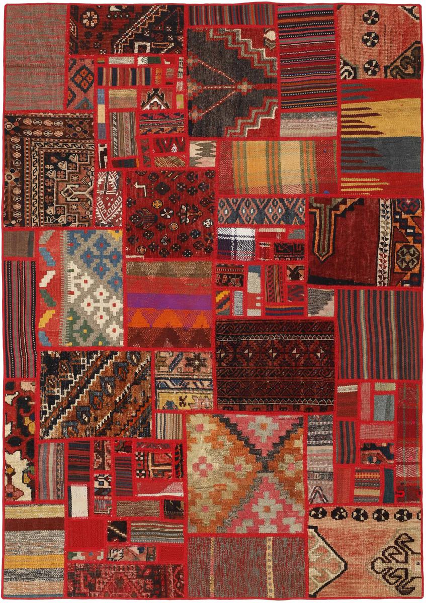 Tapete persa Kilim Patchwork 201x141 201x141, Tapete persa Tecido à mão