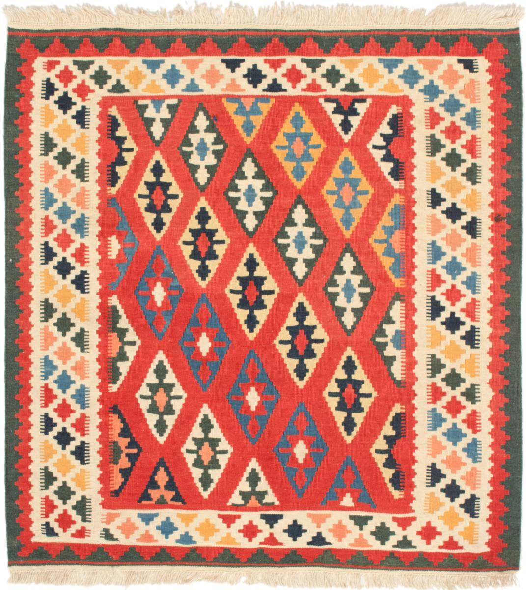 Tapete persa Kilim Fars 109x102 109x102, Tapete persa Tecido à mão