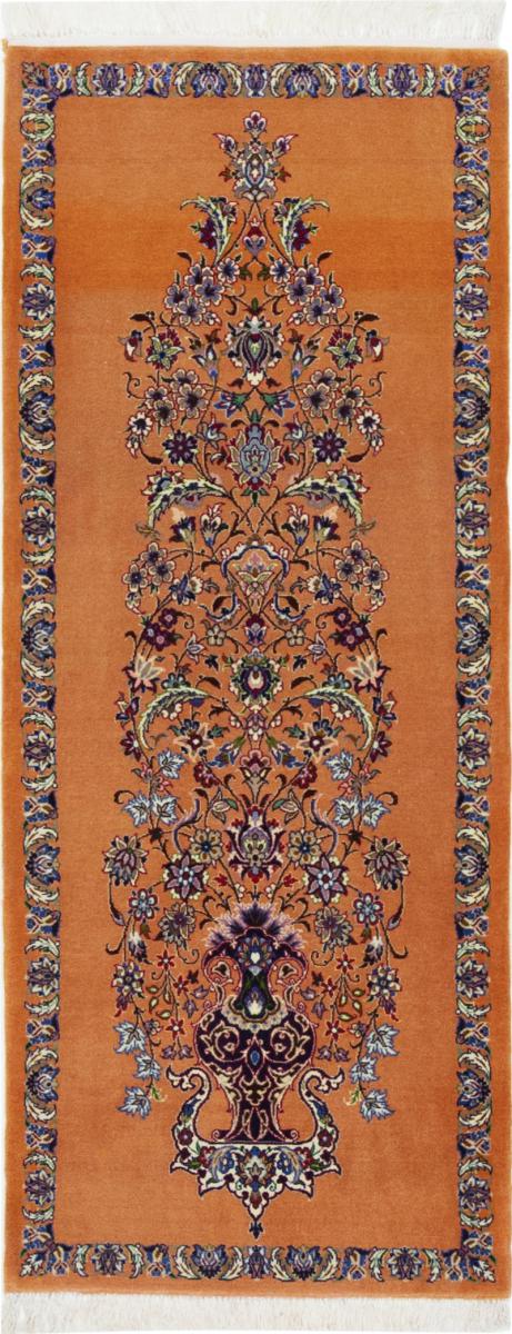 Tapis persan Ispahan Chaîne de Soie 141x56 141x56, Tapis persan Noué à la main