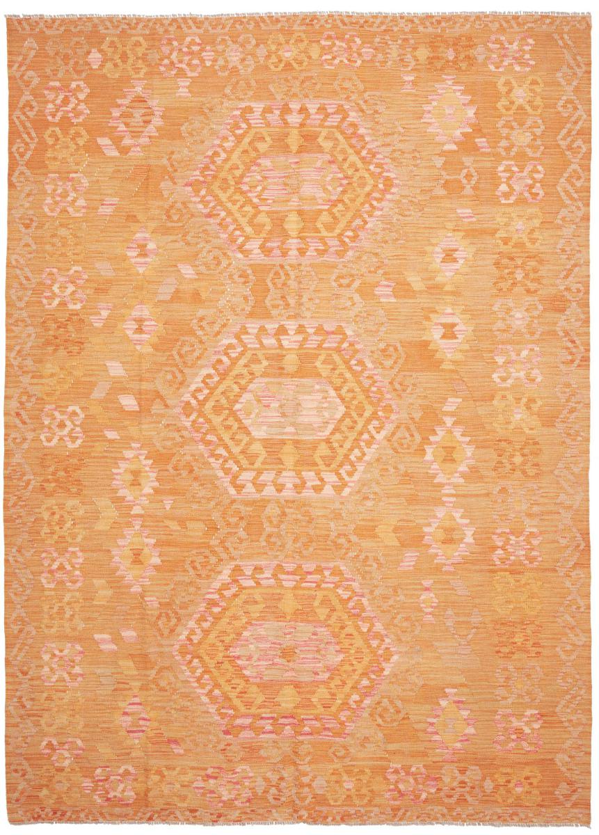 Afghan rug Kilim Afghan 9'7"x6'11" 9'7"x6'11", Persian Rug Woven by hand