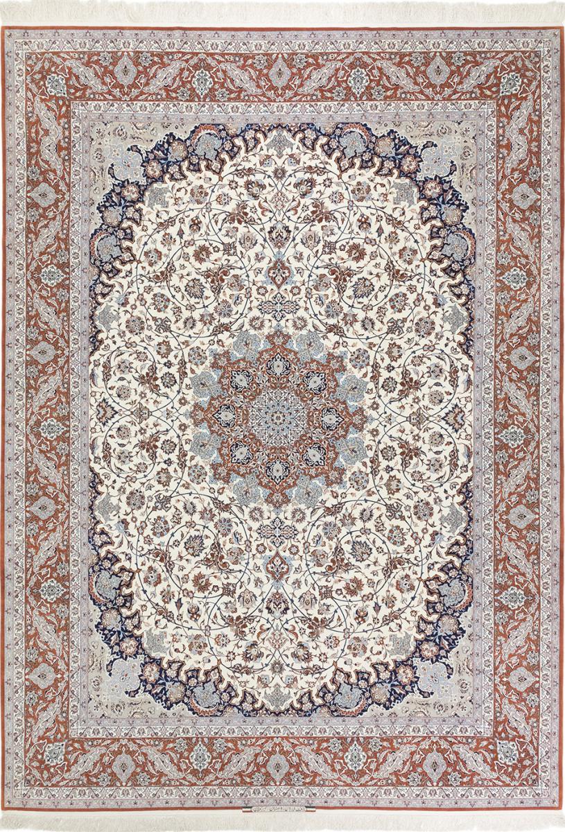 Persialainen matto Isfahan Vanha Silkkinkette 427x307 427x307, Persialainen matto Solmittu käsin