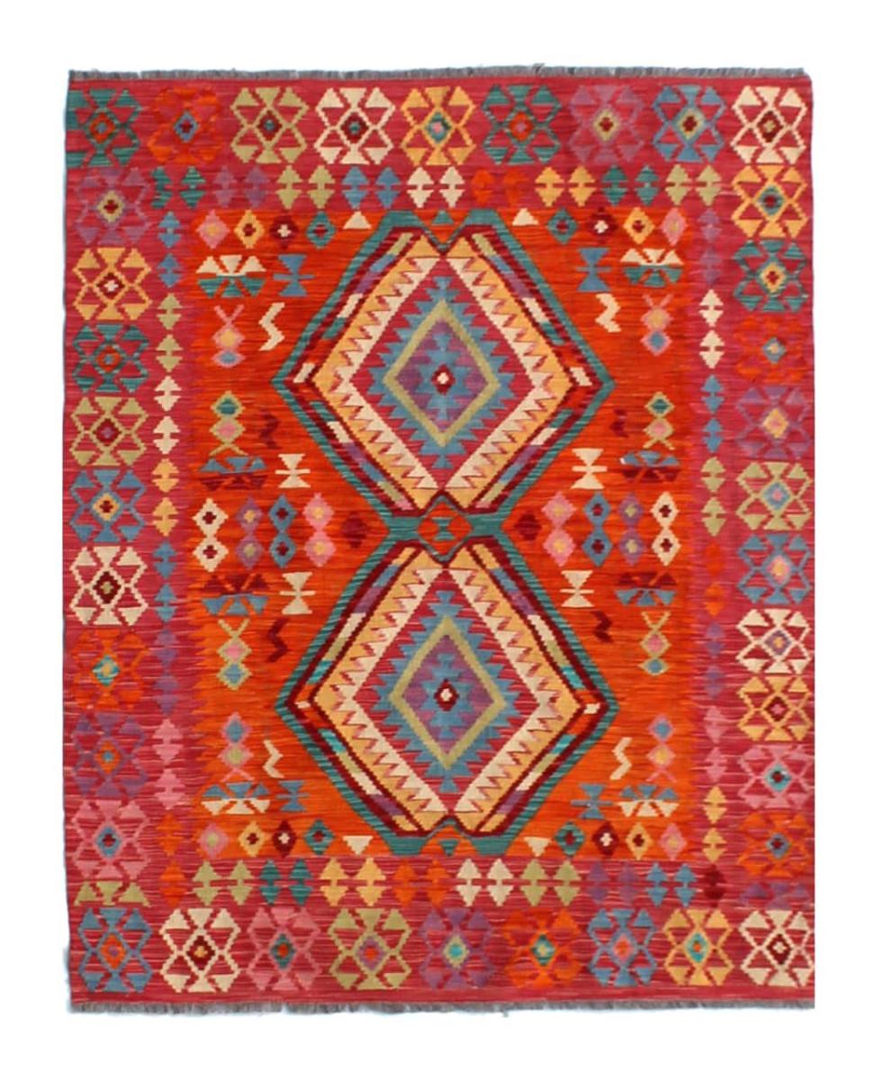 Afghan rug Kilim Afghan 6'5"x5'0" 6'5"x5'0", Persian Rug Woven by hand