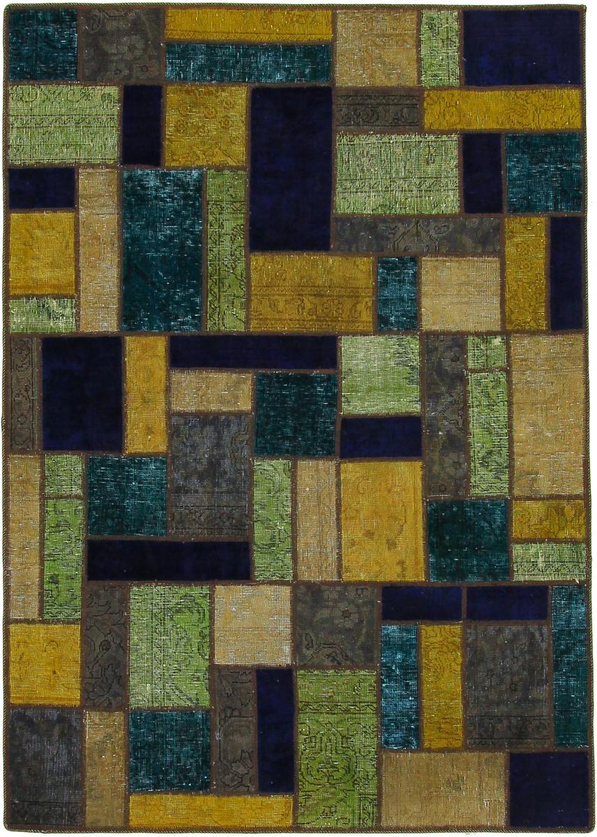 Perzsa szőnyeg Patchwork 199x141 199x141, Perzsa szőnyeg Kézzel csomózva