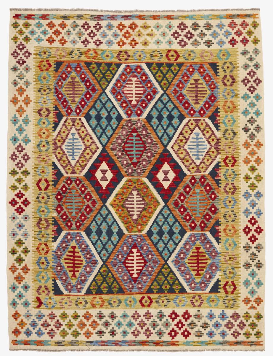 Tapete afegão Kilim Afegão 200x154 200x154, Tapete persa Tecido à mão