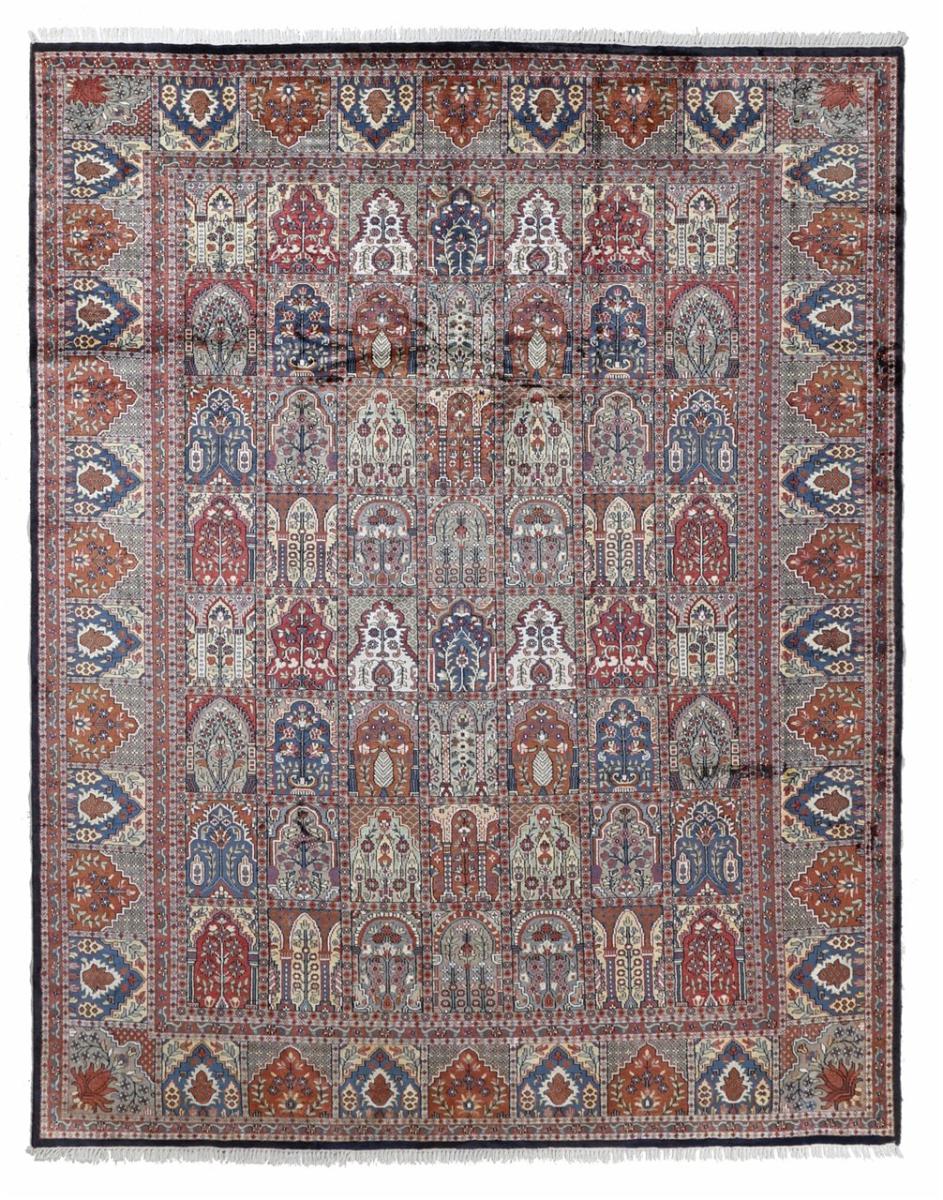 Tapis indien Agra Viskose 304x239 304x239, Tapis persan Noué à la main