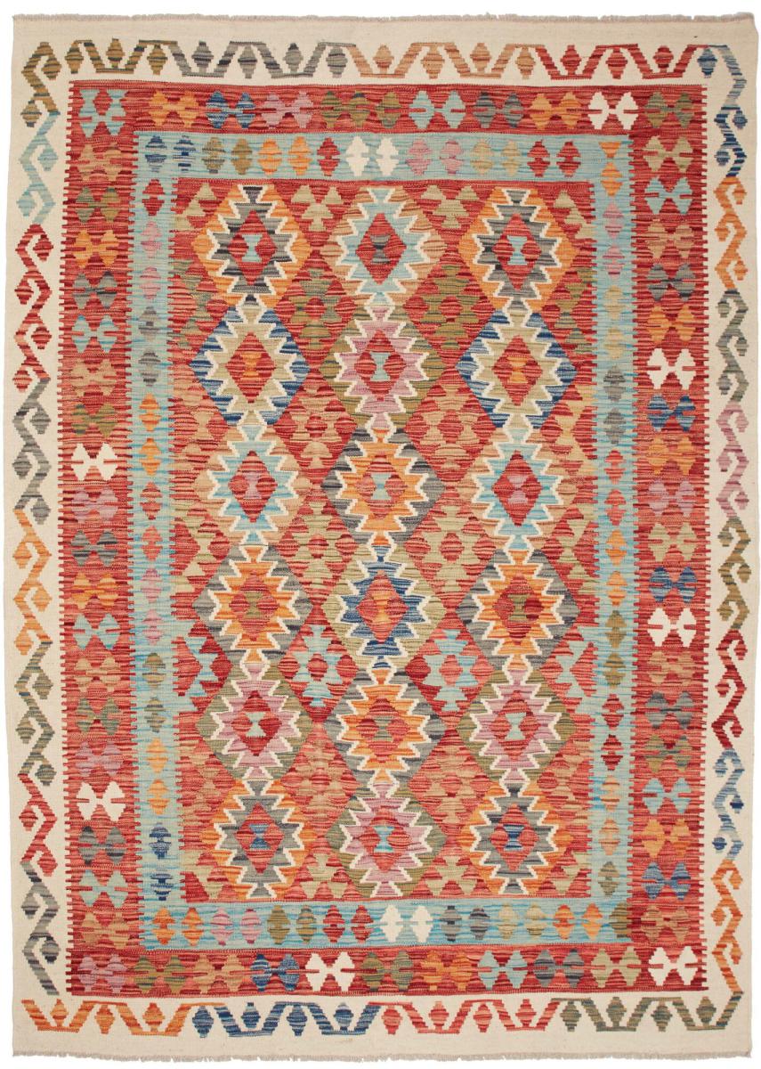 Tapete afegão Kilim Afegão 247x178 247x178, Tapete persa Tecido à mão