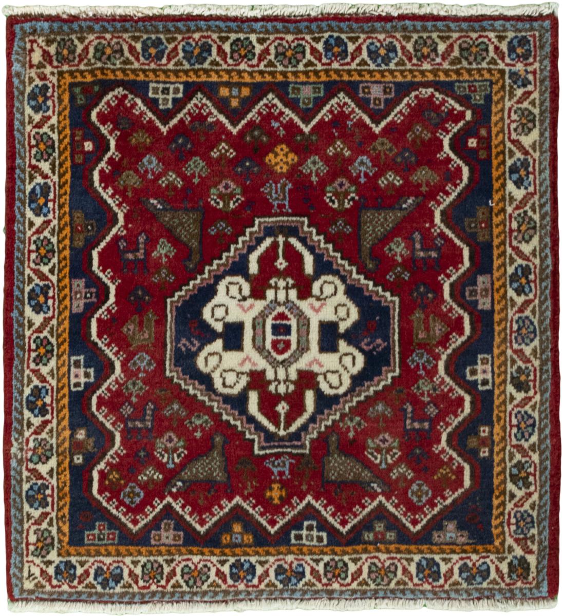 Tappeto persiano Shiraz 60x57 60x57, Tappeto persiano Annodato a mano