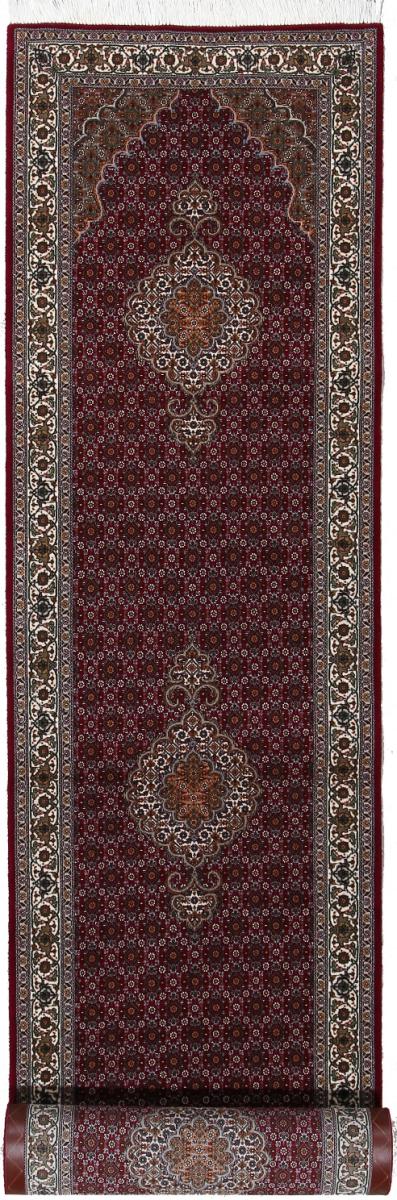 Persian Rug Tabriz 50Raj 11'2"x2'8" 11'2"x2'8", Persian Rug Knotted by hand