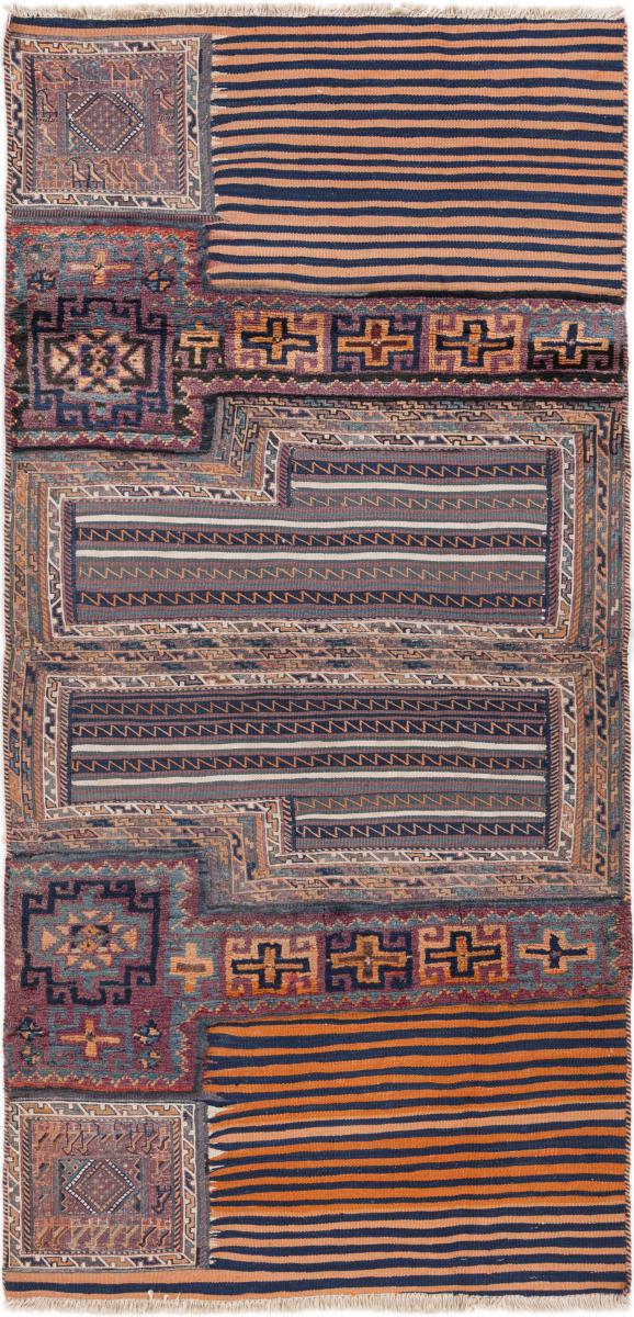 Persisk teppe Kelim Fars Mafresh 190x90 190x90, Persisk teppe Handwoven 