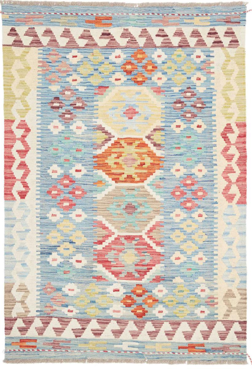Tapis afghan Kilim Afghan 146x101 146x101, Tapis persan Tissé à la main