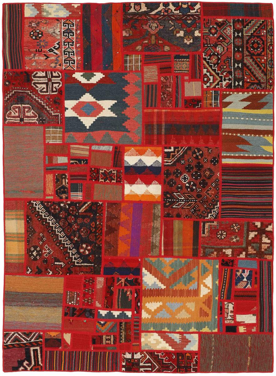 Tapete persa Kilim Patchwork 199x139 199x139, Tapete persa Tecido à mão