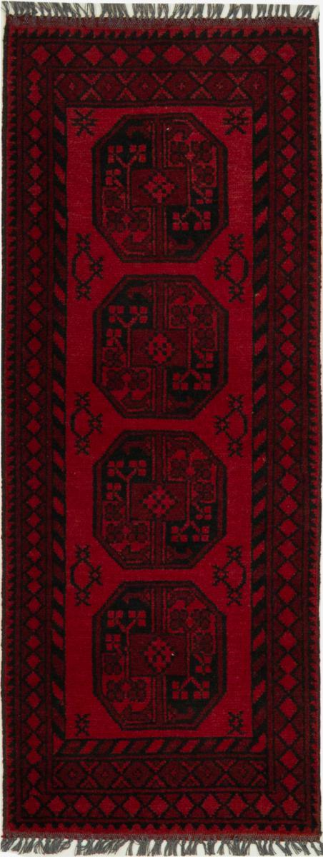 Αφγανικό χαλί Afghan Akhche 142x57 142x57, Περσικό χαλί Οι κόμποι έγιναν με το χέρι