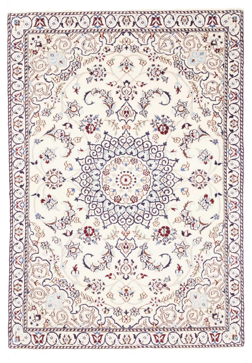 Persian Rug Nain 9La 4'1"x2'11" 4'1"x2'11", Persian Rug Knotted by hand