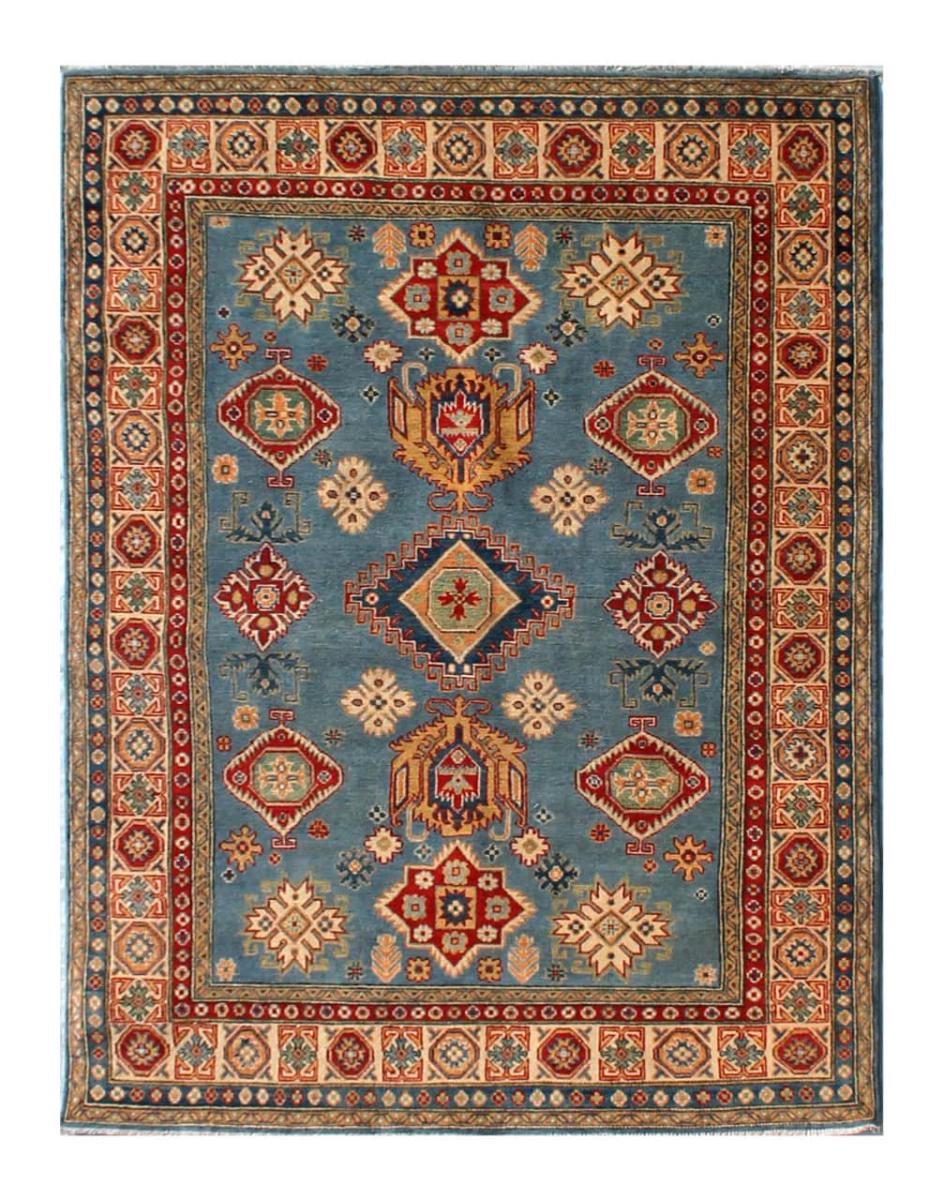 Afghan rug Kazak 234x168 234x168, Persian Rug Knotted by hand