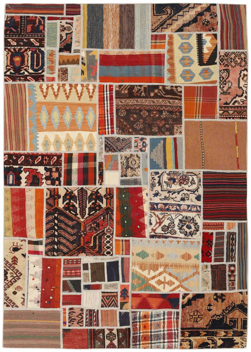 Tapete persa Kilim Patchwork 199x141 199x141, Tapete persa Tecido à mão