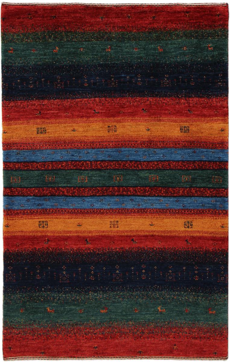 Perzsa szőnyeg Perzsa Gabbeh Loribaft Nowbaft 4'0"x2'6" 4'0"x2'6", Perzsa szőnyeg Kézzel csomózva