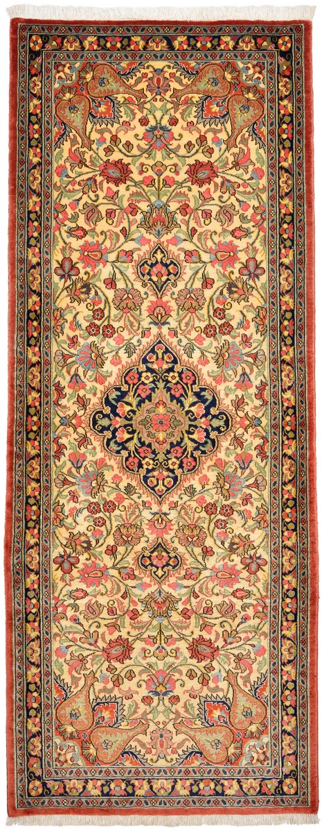 Perserteppich Ghom Kork 203x80 203x80, Perserteppich Handgeknüpft