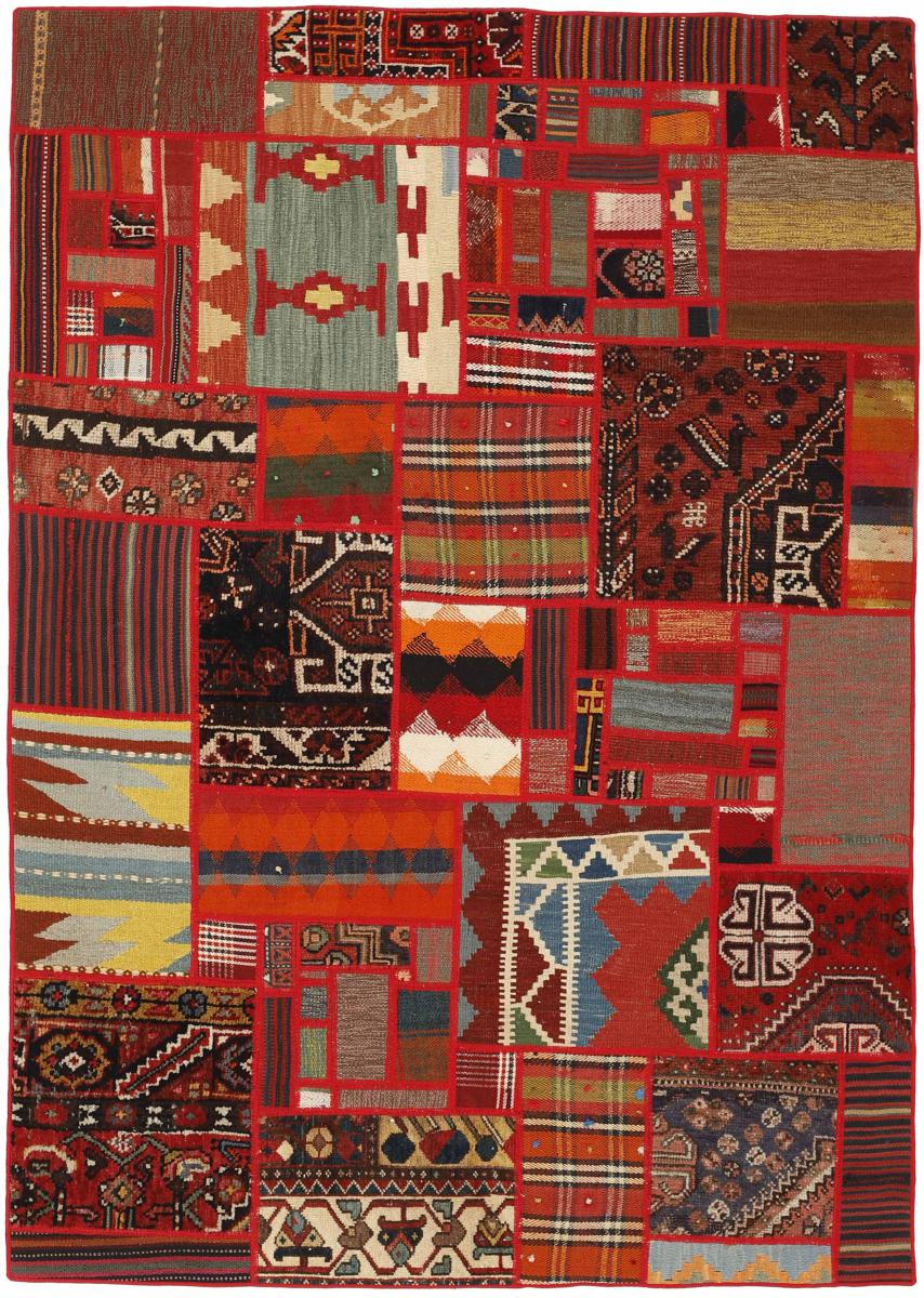 Perzsa szőnyeg Kilim Patchwork 201x139 201x139, Perzsa szőnyeg szőttesek