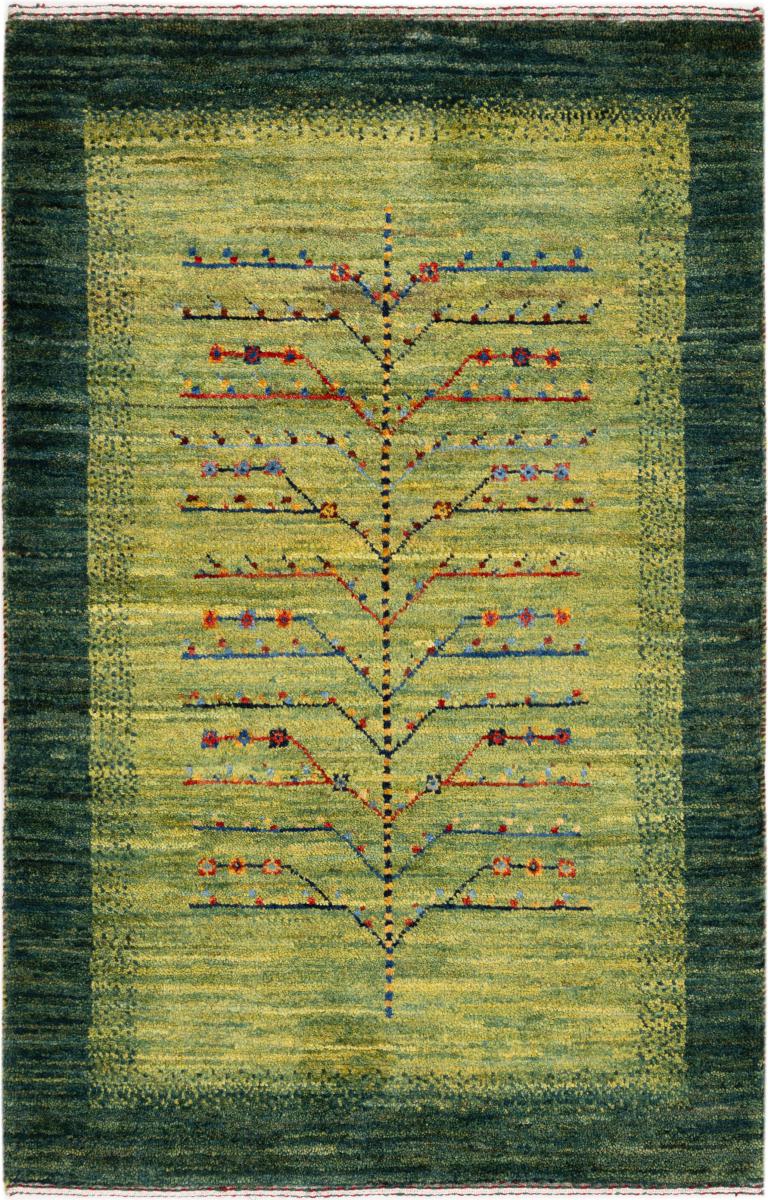Tapis persan Persan Gabbeh Loribaft Atelier 99x66 99x66, Tapis persan Noué à la main