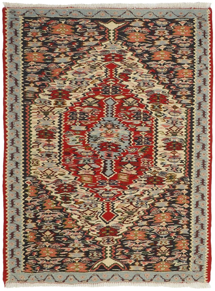 Perzsa szőnyeg Kilim Senneh 3'2"x2'6" 3'2"x2'6", Perzsa szőnyeg Kézzel csomózva