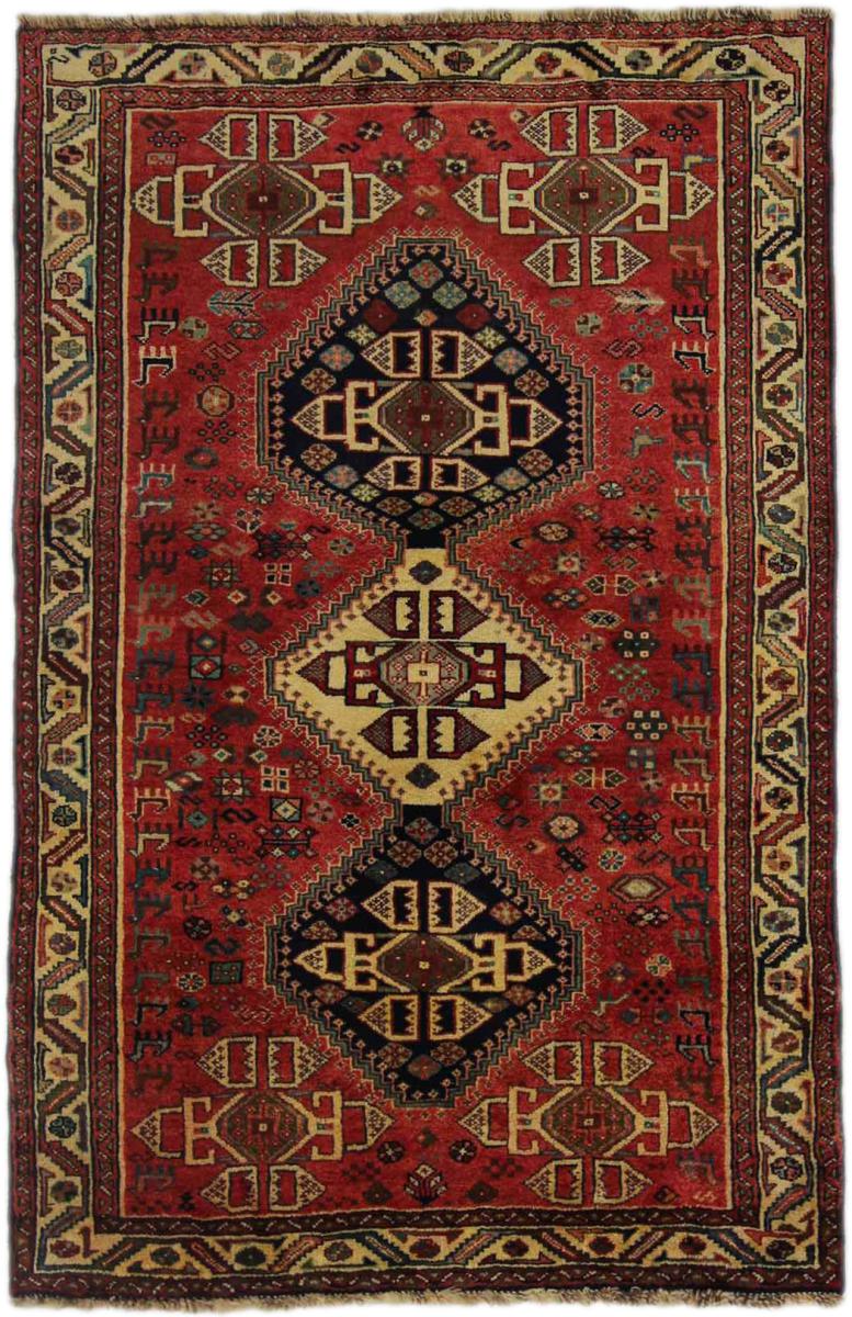 Tappeto persiano Shiraz 162x107 162x107, Tappeto persiano Annodato a mano