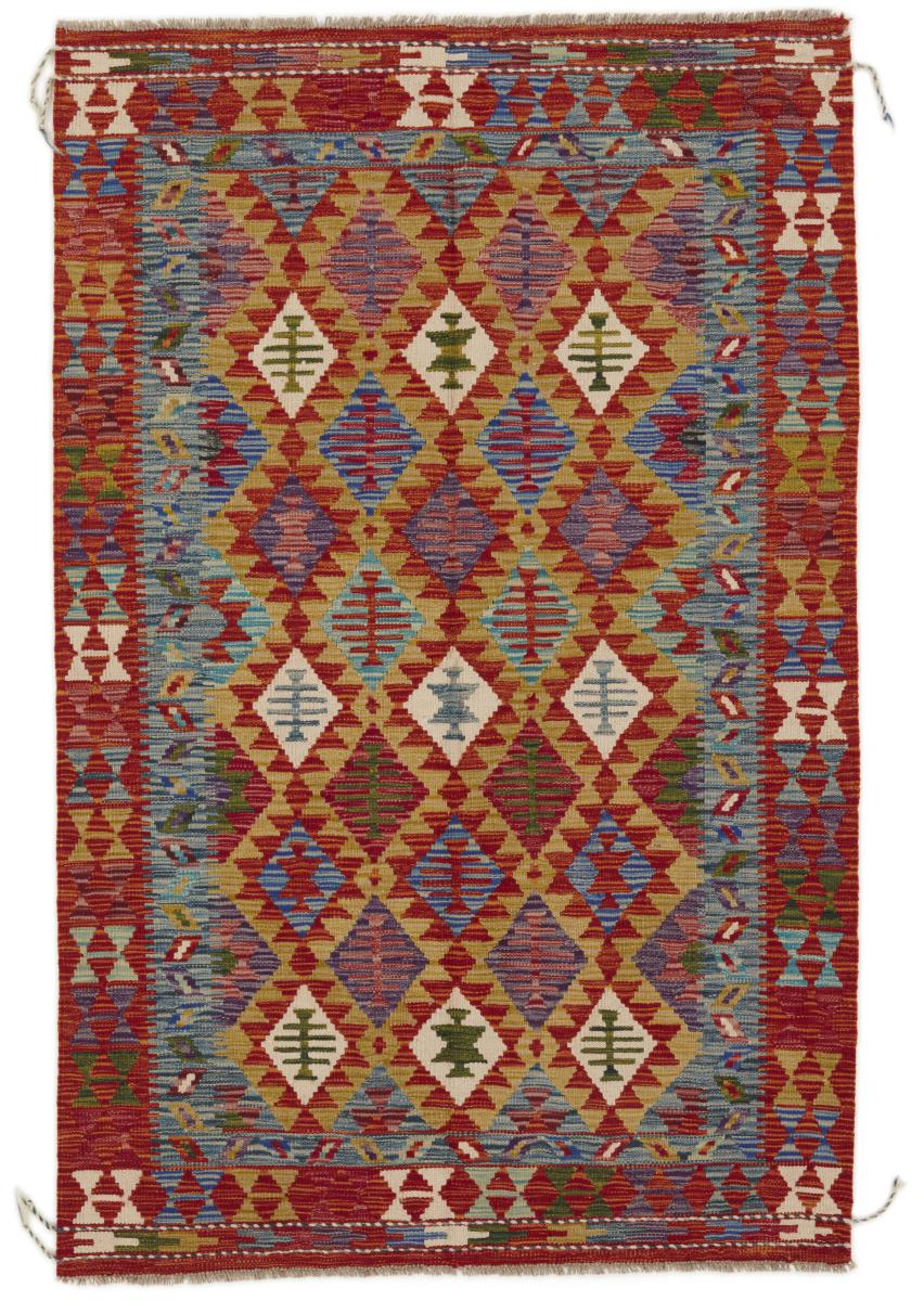 Tapete afegão Kilim Afegão 190x122 190x122, Tapete persa Tecido à mão