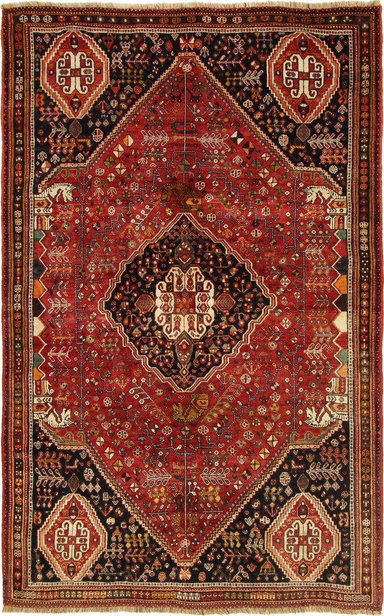 Persisk matta Ghashghai 249x156 249x156, Persisk matta Knuten för hand