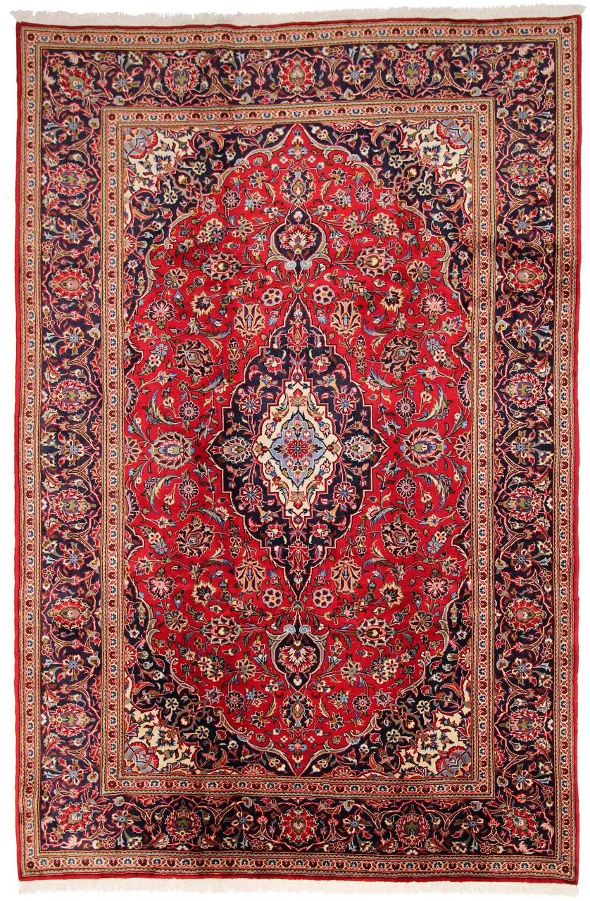 Persian Rug Keshan Old 376x250 376x250, Persian Rug Knotted by hand
