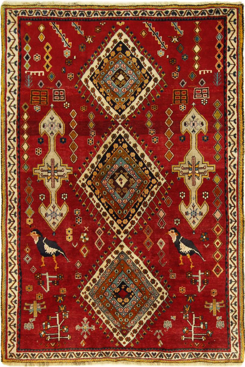  ペルシャ絨毯 Ghashghai 219x146 219x146,  ペルシャ絨毯 手織り