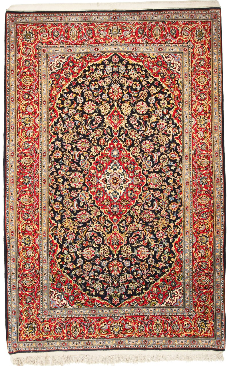 Perzisch tapijt Keshan Antiek 221x146 221x146, Perzisch tapijt Handgeknoopte