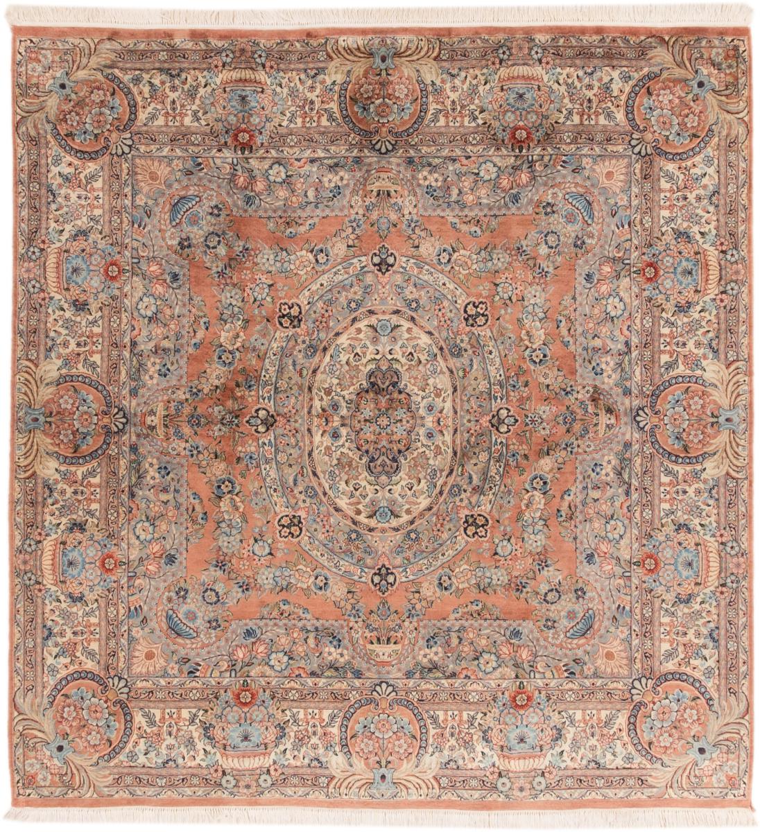 Tapete persa Tabriz 50Raj 261x250 261x250, Tapete persa Atado à mão