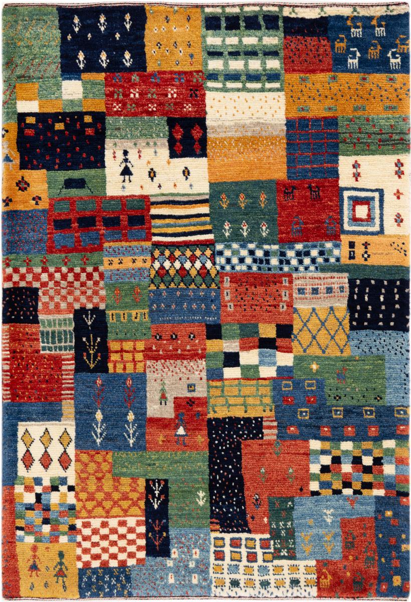 Tapis persan Persan Gabbeh Pure 144x100 144x100, Tapis persan Noué à la main