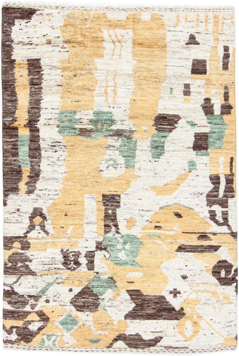 Afgán szőnyeg Berber Design 6'8"x4'6" 6'8"x4'6", Perzsa szőnyeg Kézzel csomózva