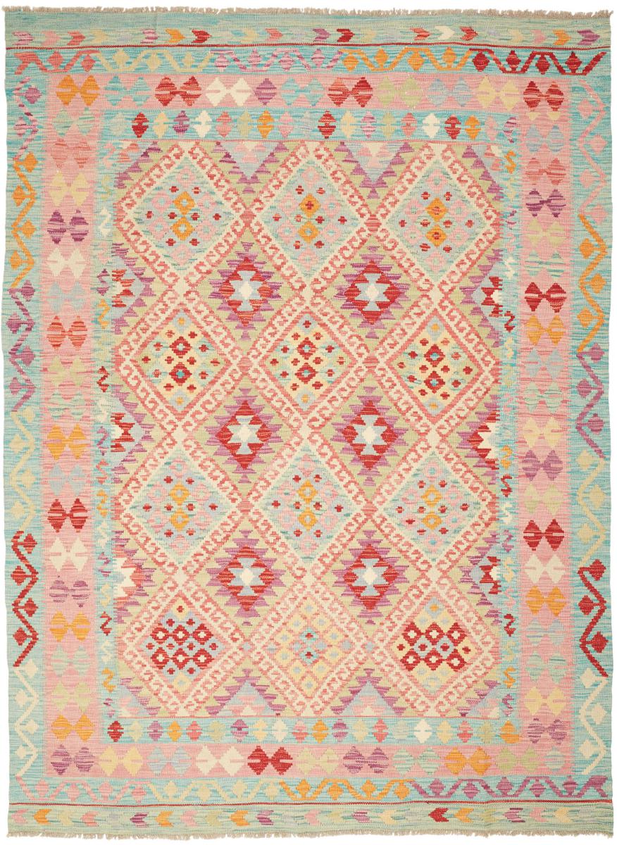 Afghanischer Teppich Kelim Afghan 242x179 242x179, Perserteppich Handgewebt