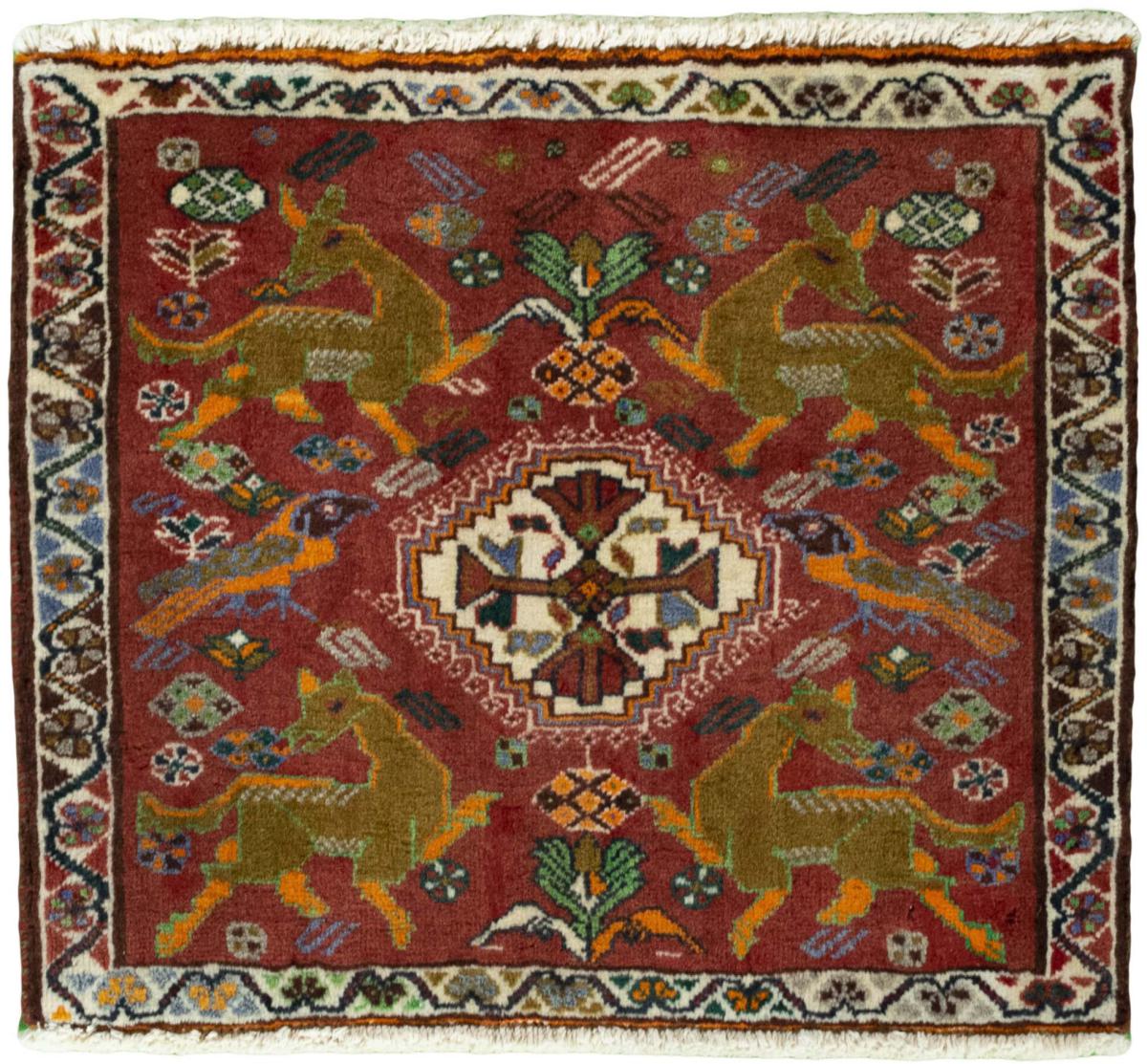 Perzisch tapijt Shiraz 55x64 55x64, Perzisch tapijt Handgeknoopte