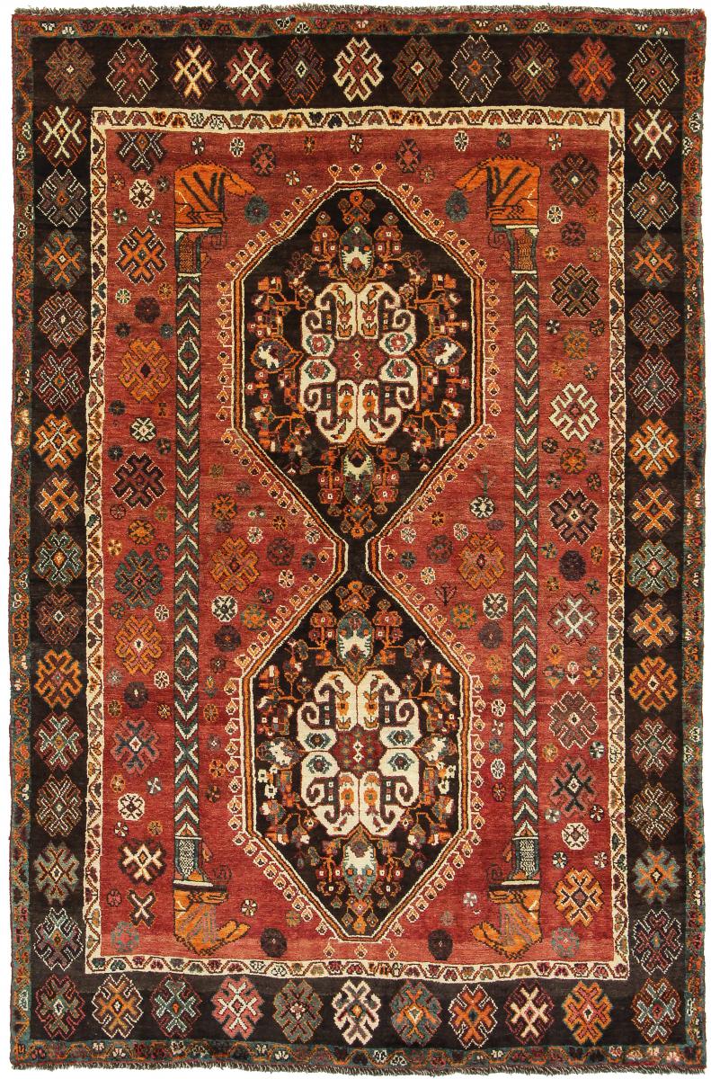 Persisk tæppe Ghashghai 238x155 238x155, Persisk tæppe Knyttet i hånden