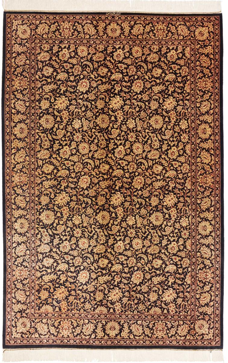 Persian Rug Qum Silk 199x129 199x129, Persian Rug Knotted by hand