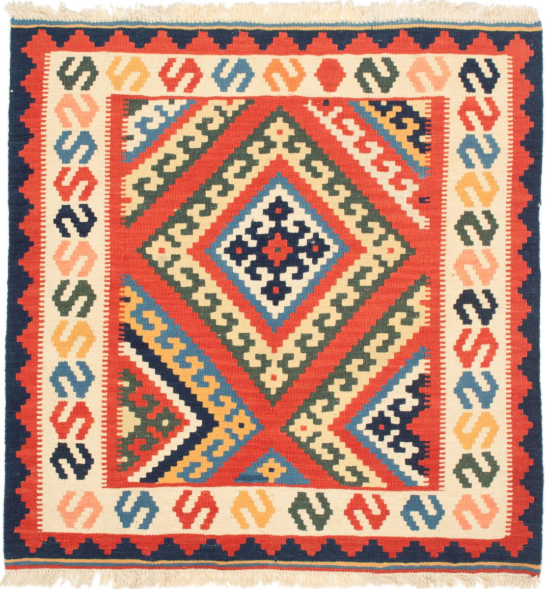 Tapete persa Kilim Fars 102x103 102x103, Tapete persa Tecido à mão