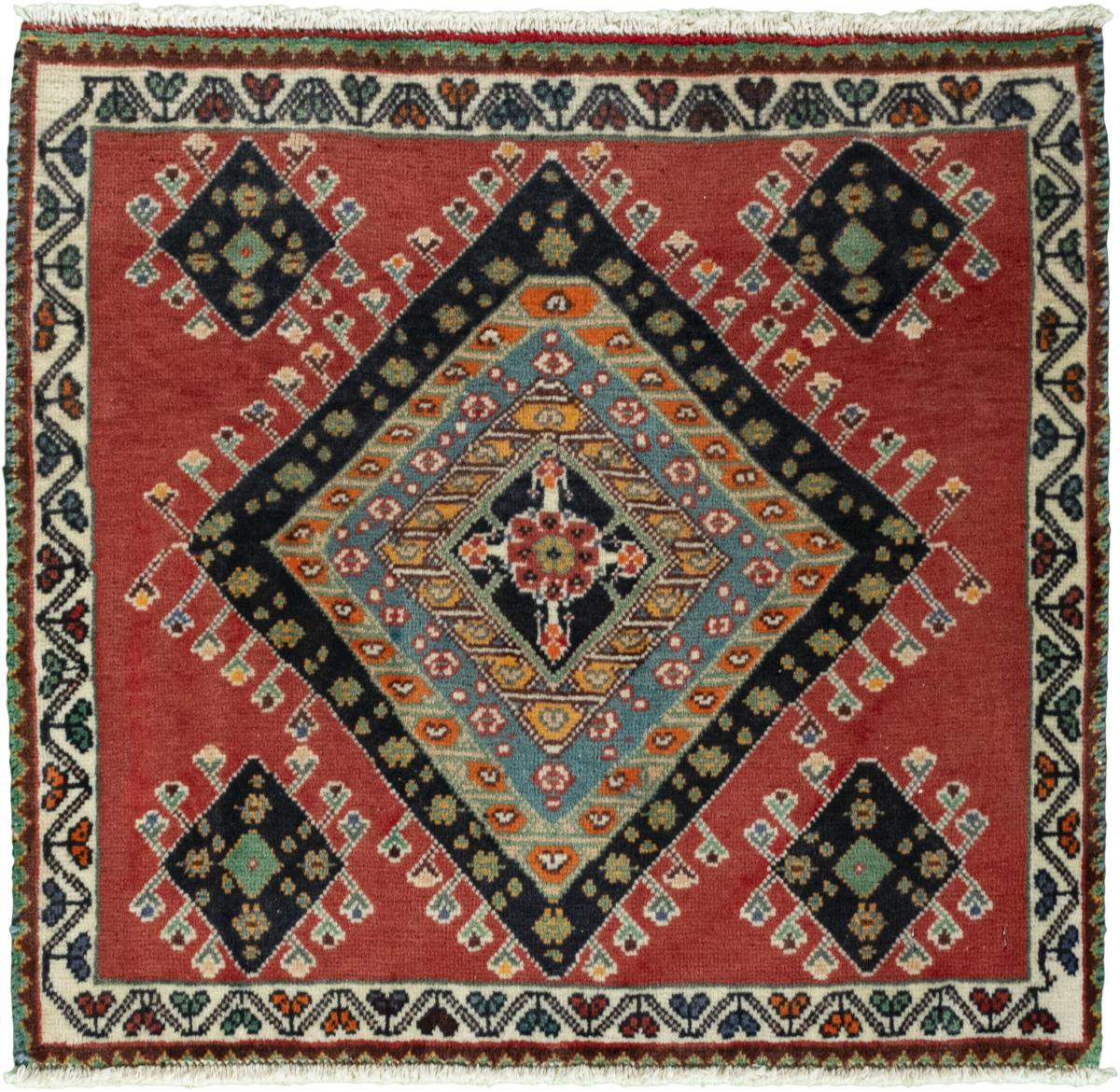 Tapis persan Shiraz 63x70 63x70, Tapis persan Noué à la main