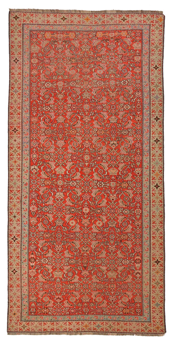 Russisk teppe Baku Gammel 273x142 273x142, Persisk teppe Knyttet for hånd