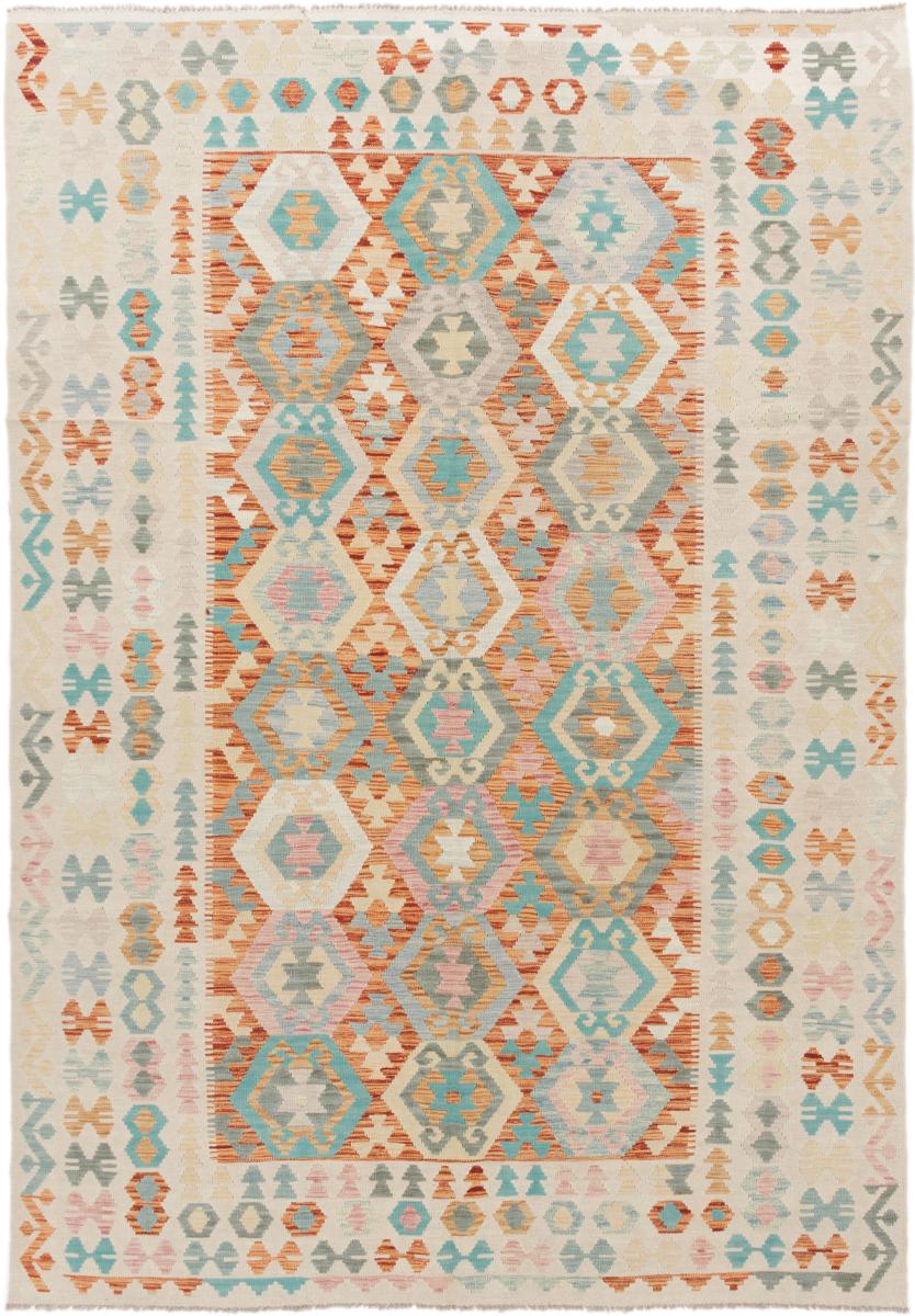 Tapis afghan Kilim Afghan 293x205 293x205, Tapis persan Tissé à la main