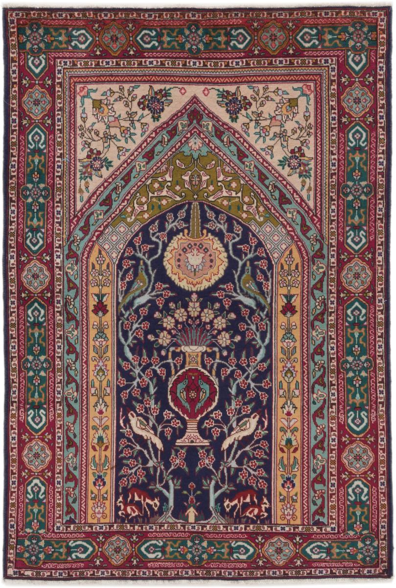 Tapete persa Tabriz 150x103 150x103, Tapete persa Atado à mão