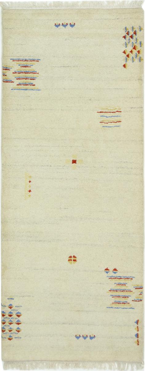 Indo rug Gabbeh 6'6"x2'8" 6'6"x2'8", Persian Rug Knotted by hand