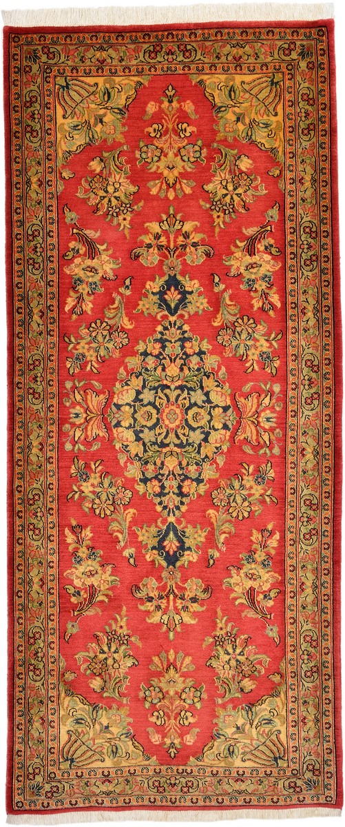 Tapis persan Ghom Kork 195x83 195x83, Tapis persan Noué à la main