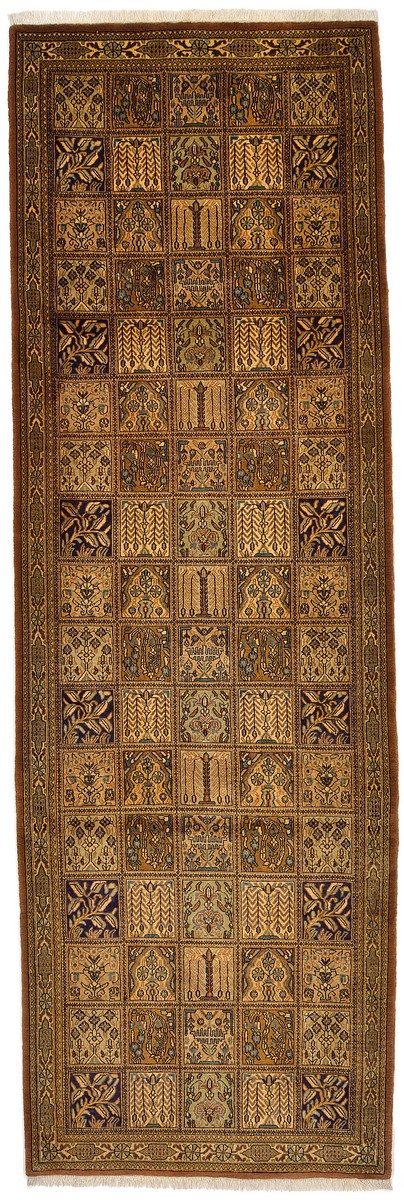 Persian Rug Qum Kork 9'10"x3'1" 9'10"x3'1", Persian Rug Knotted by hand