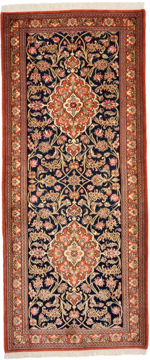 Tapis persan Ghom Kork 193x83 193x83, Tapis persan Noué à la main