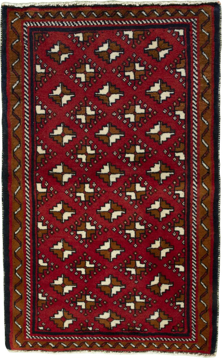 Tappeto persiano Turkaman 94x60 94x60, Tappeto persiano Annodato a mano