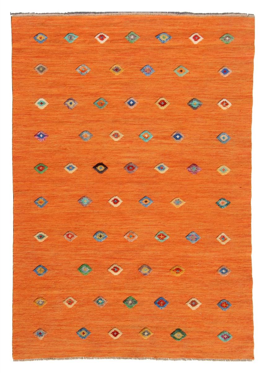 Alfombra afgana Kilim Afghan Nimbaft Edition 192x144 192x144, Alfombra persa Tejido a mano