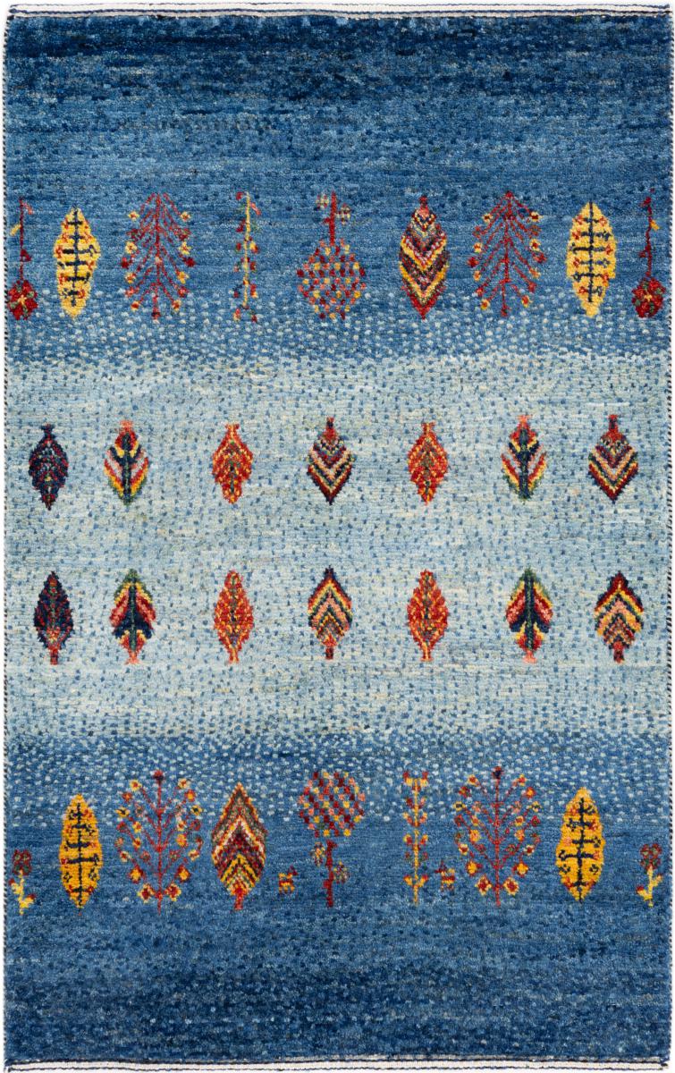 Tapis persan Persan Gabbeh Loribaft Atelier 103x63 103x63, Tapis persan Noué à la main