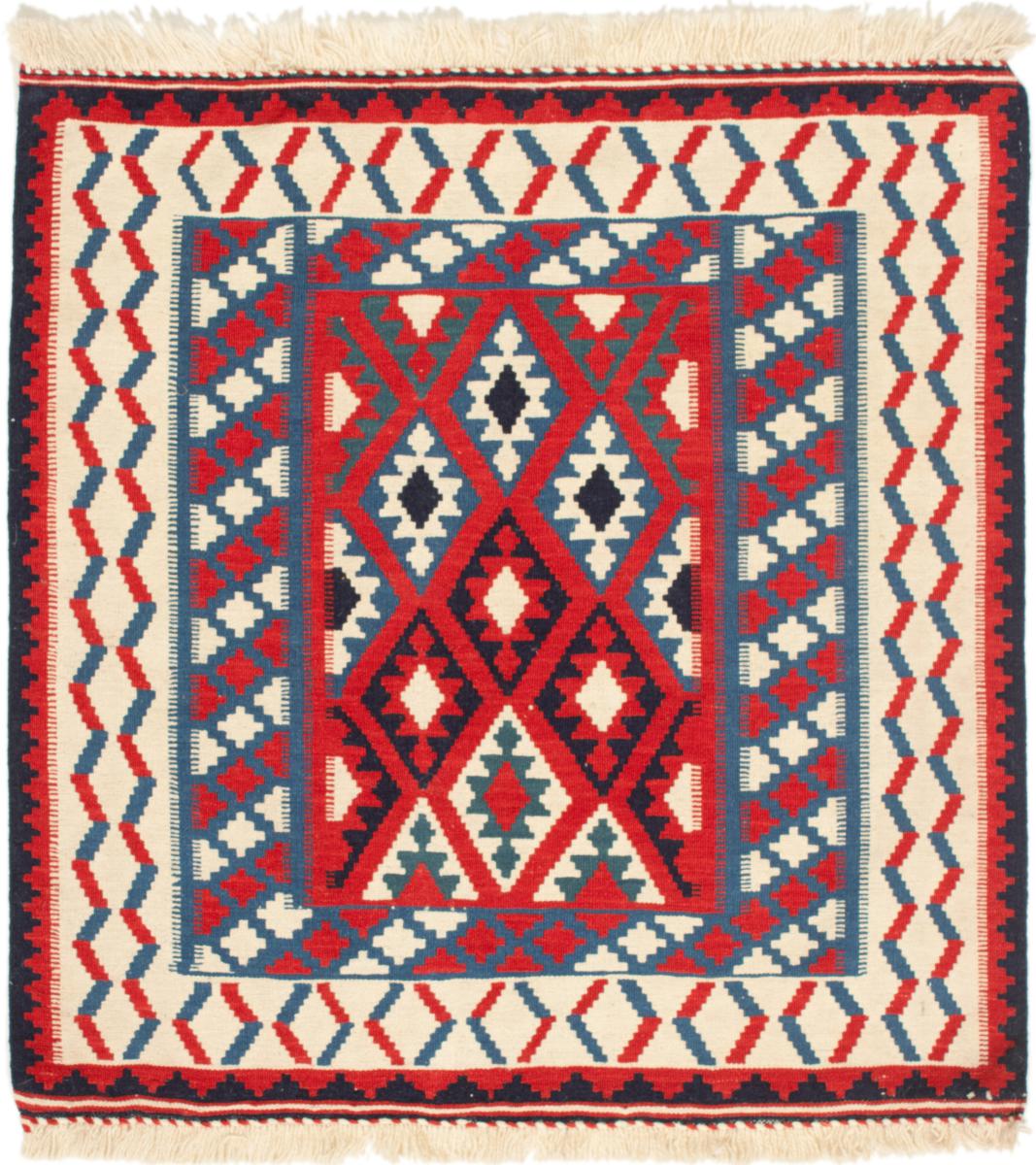 Tapete persa Kilim Fars 107x102 107x102, Tapete persa Tecido à mão